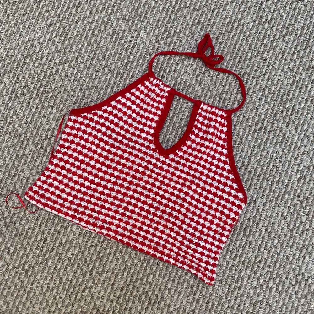 Zara knit halter tops
